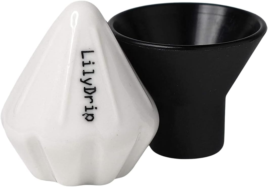 GIO – Ceramic Pour-over Coffee Accessory for Pour-Over Cone Dripper, Slow Flow Rate