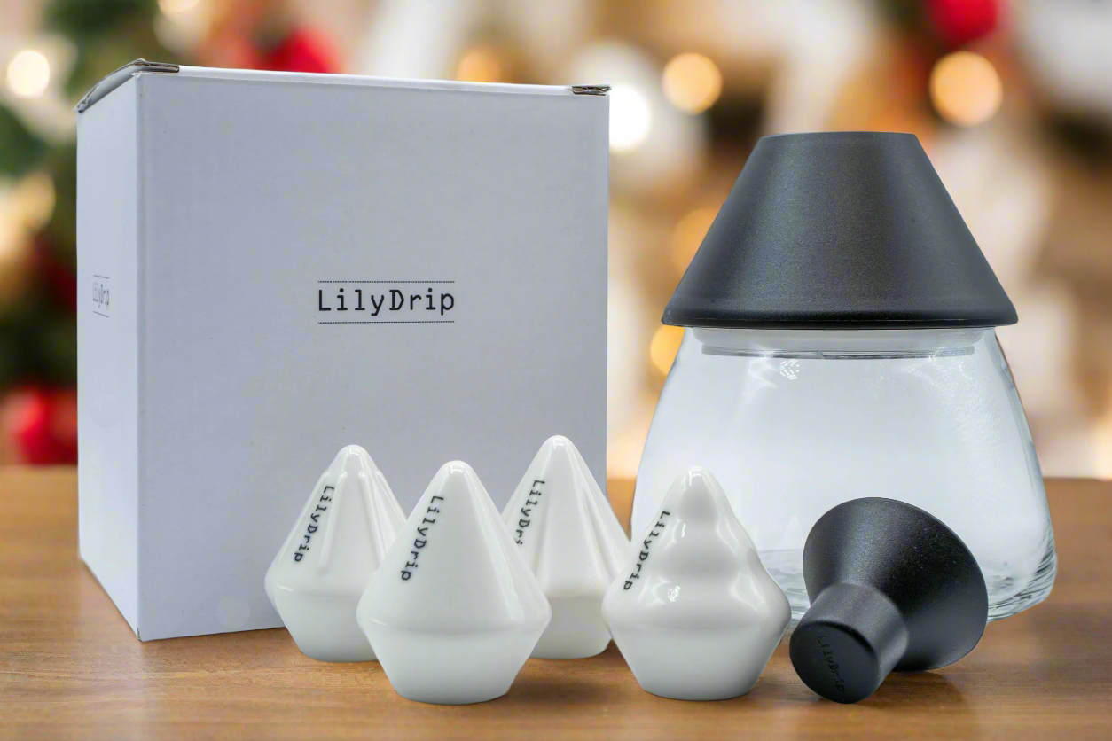 LilyDrip Family Set: Premium Handcrafted Ceramic Pour-Over Coffee Maker,  Artisan Filter Drip Coffee Brewing Kit, Elegant Home Barista Style Coffee  Set ...